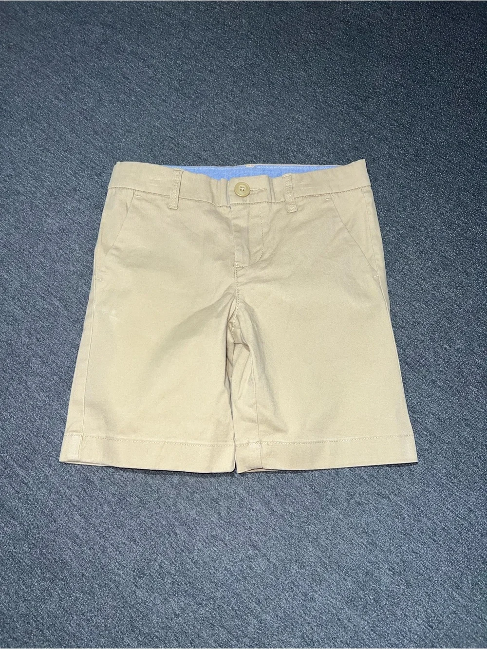 Carter's Boys Tan Flat-Front Khaki Shorts